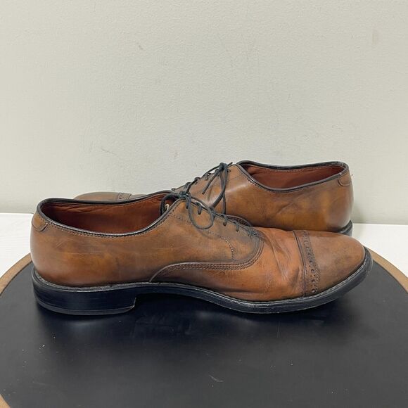 Allen Edmonds Fifth‎ Avenue Mens Cap Toe Oxford Dress Shoes 9.5 C Brown Leather main image 8